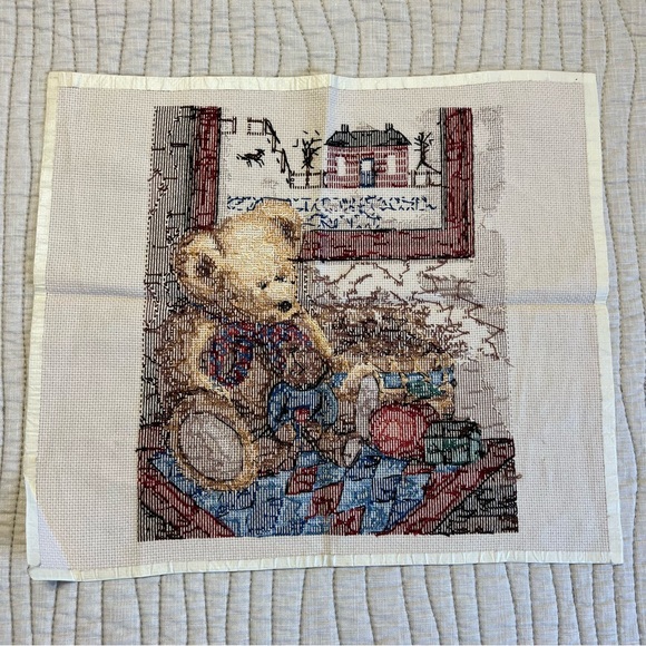 Counted Cross-Stitch Teddy Bear Sampler - Picture 3 of 8